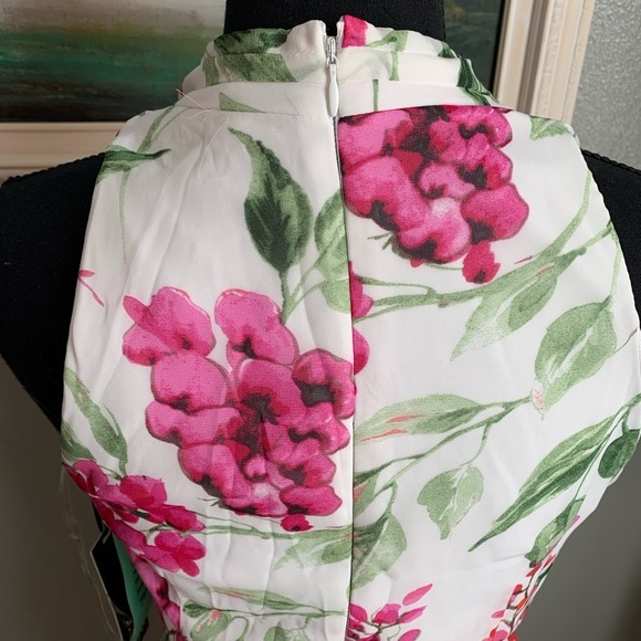 Ryan Michelle Floral Sleeveless V-Neck Style Dress Size PS - Picture 6 of 17